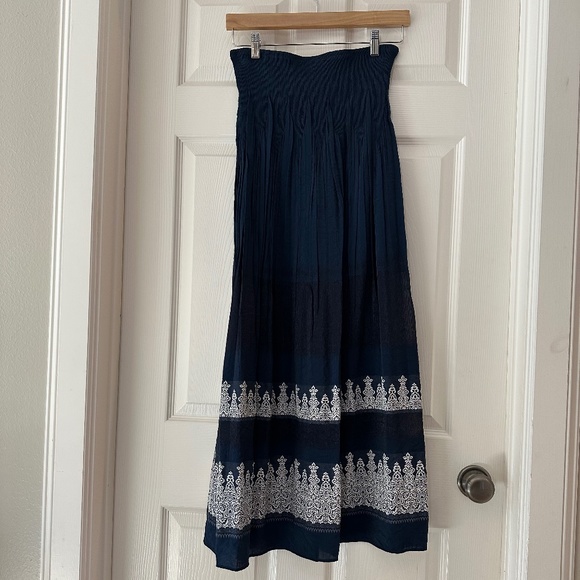 M.S.S.P. size L navy blue full maxi skirt NWT - Picture 2 of 9